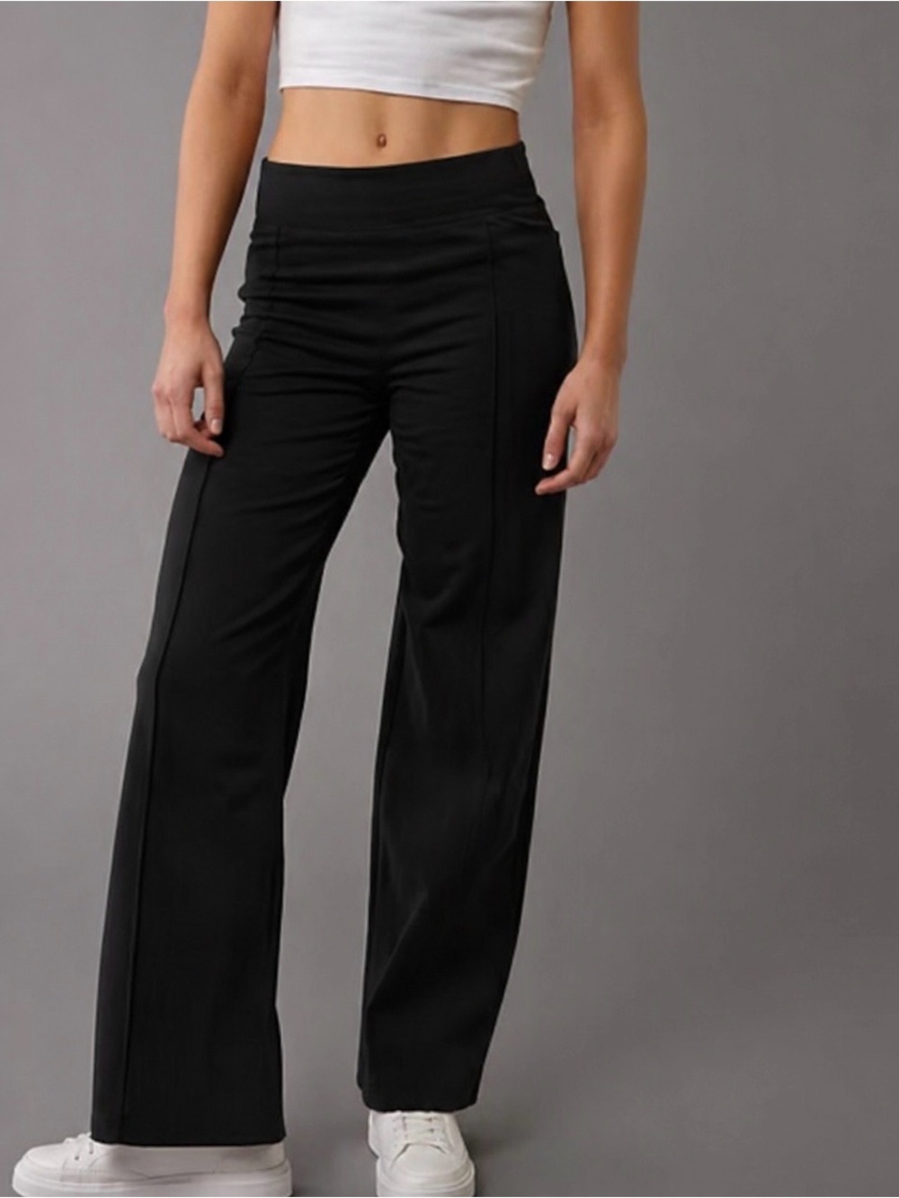 American Eagle Next Level Stretch High-Rise Pull On Wide Leg Pants - XS Short